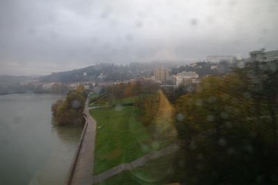 Wednesday 25 November 2015  - To Colmar, Alsace France Lyon in the rain-view from the TGV