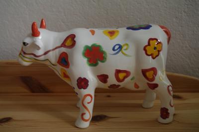 Thursday 26 November 2015  - Colmar, Alsace France> Rachel loves cows; this is a gift from Michele