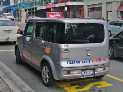 Day 2 - 40th Anniversary trip to NZ  If there were a vote for the world's ugliest car, this would be it.