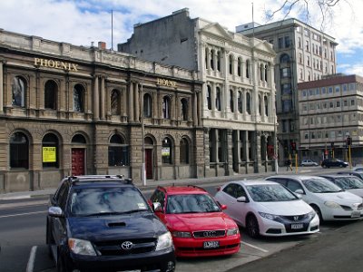 Day 2 - 40th Anniversary trip to NZ  When you walk around Dunedin you can see that it was once a very grand city but it looks a bit run down now as these abandoned buildings show.