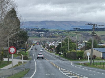 Day 3 - 40th Anniversary trip to NZ  We drive through Milton in the cold and rain and twenty minutes later arrive in the outskirts of Balclutha.