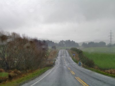 Day 3 - 40th Anniversary trip to NZ  What we thought was heavy rain actually wasn't. The really heavy rain begins in earnest.