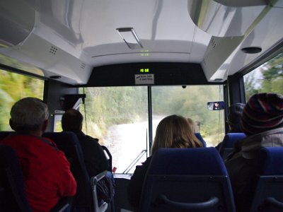 Day 5 - 40th Anniversary trip to NZ  Ride the bus over the Wilmott Pass. Look at how much of the day has gone - it's 15:56 and we're still an hour from base at Te Anau.