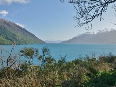 Day 6 - 40th Anniversary trip to NZ  Lake Wakatipu is a glacial lake 380 metres deep, 80 kms long and is NZs longest lake.  Its floor is below current sea level.