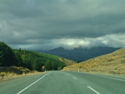 Day 6 - 40th Anniversary trip to NZ  We continue on the final leg of our journey to Fairlee as gloomy clouds start to form.