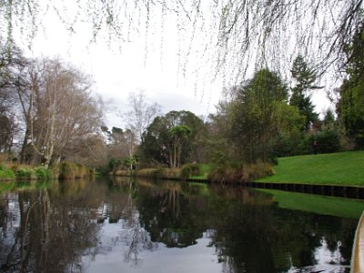 Day 8 - 40th Anniversary trip to NZ -  Punting on the Avon   From its source, the Avon winds around the Botanic Gardens, then through the eastern suburbs to empty into the Avon-Heathcote Estuary near the water treatment plant