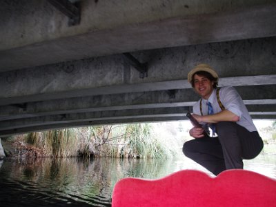 Day 8 - 40th Anniversary trip to NZ -  Punting on the Avon   . . . and then turn around and come back.