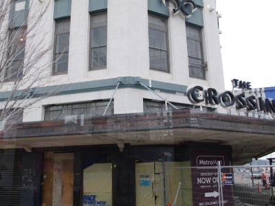 Day 8 - 40th Anniversary trip to NZ -  Jenni explores the city area   "The Crossing" is on the next corner at Cashel and Columbo.