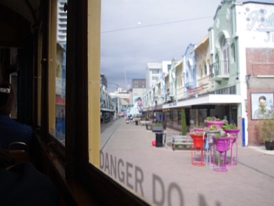 Day 8 - 40th Anniversary trip to NZ -  Jenni explores the city area   New Regent Street is a pedestrian mall built as a private development in the early 1930s with 40 shops in Spanish Mission architectural style. The buildings in the streets are listed as Category I heritage items by Heritage NZ, and the street has a historic area listing.