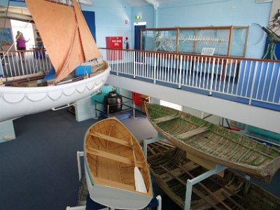 PENT2807-1     MONDAY Killer Whale Museum  A selection of small boats of the kind used to kill whales by hand harpoon.