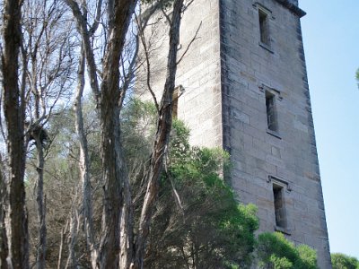 PENT2827-1     MONDAY Boyd's Tower   Boyd's Tower was not commissioned as a lighthouse and construction stopped in 1847 as funds became short.  The tower was used as a whale sighting station thereafter.