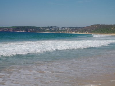 TUESDAY North Tura Beach  Looking back down the 2.4 kms of North and South Tura beaches.