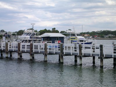 TUESDAY Afternoon at Merimbula  There is a small public marina here.