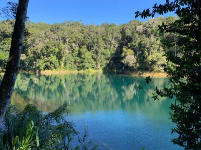 The nearby Lake Barrine formed in a similar way, over 17,300 years ago.