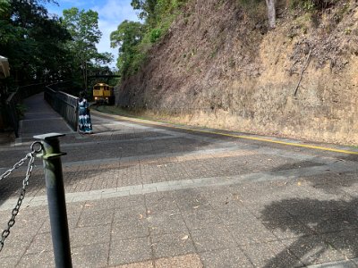 As luck would have it, a train arrives from Cairns.