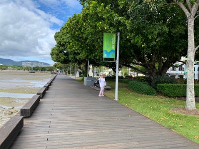 Apparently, there was a period where sand was imported and laid along the muddy mess close to the boardwalk. It didn't last long as the tidal flows washed it all back out to sea again. Now, who'd have thought it?