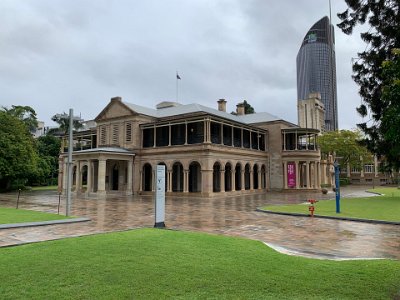 This is Old Government House and it is part of the Queensland University of Technology (QUT).