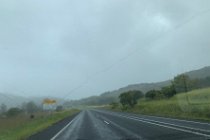 As we get towards Brisbane it starts to rain again. I change the wiper rubbers because they make so much noise.  The single lane road continues until Gympie, 150 kms north of Brisbane, where the M1 Motorway begins.