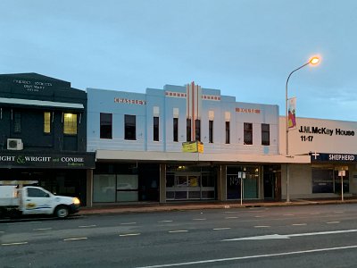 Chaseley House was completed in December 1937 and contributes to the Sydney Street streetscape and Mackay's Art Deco collection.    Chaseley House is a representative and intact example of an interwar functionalist style building with Art Deco detailing, retaining key features of the style including:   Symmetrical design with stepped skyline   Roof concealed by a parapet   Simple, geometric shapes  Concentration of ornament on upper part of building   Vertical fins   Stylised lettering  Parallel line motif.