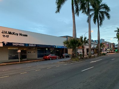 Sydney Street does not seems as botanically  lavish  as other North Queensland cities, but any street with palm trees down its centre is not unattractive.