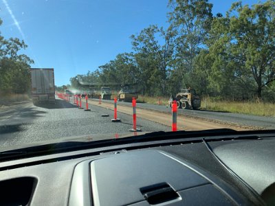 This is a torment for the rest of the way north and all the way back again to Gympie. We cross into the Tropic of Capricorn just south of Rockhampton at 23°26'.