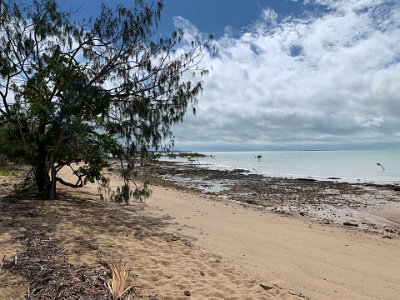 From Sarina, it is another 85 km to Clairview. It is dead boring but thankfully there are no roadworks. At Clairview we see a sign thats says "Dugong Sanctuary" so we take the turnoff and drive in expecting to find a dugong sanctuary.