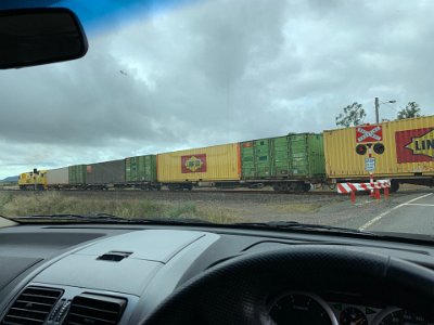 It's only a small train but the track is part of the main north coast line which goes for 1400kms.