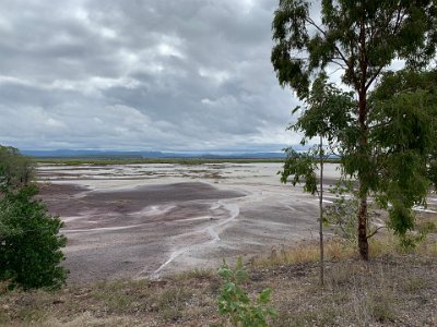 We still have a couple hundred kilometres to go to Rockhampton so we decide to get serious. The road for most of the way is quite fast without roadworks until 32 km out of Rocky.  The countryside into Rocky is a bit boring being mostly dry flat, scrubland.