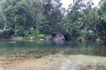 This is not a major river, it is one of many streams cut by water flowing down from the mountain tops.