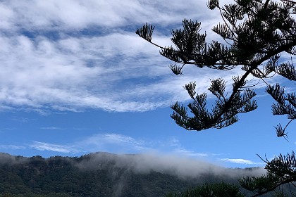 Tuesday 26 July 2022 And a misty cloud hangs around the cliff face.