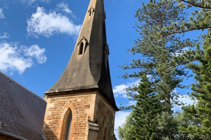 Tuesday 26 July 2022  "The Scots Presbyterian Church is a heritage-listed Presbyterian church at Shoalhaven Street, Kiama, Municipality of Kiama, New South Wales, Australia. It was designed by Thomas Rowe and built from 1860 to 1863 by builders Moon & Simmons and carpenters Walker Bros. It is also known as Kiama Presbyterian Church. It was added to the New South Wales State Heritage Register on 2 April 1999."