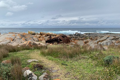 Saturday 28 May, 2022 - Bingie Bingie  On 29 May, 1879 the SS Monaro was on voyage from Sydney to Merimbula with a cargo of general, when it ran ashore off Bingie Bingie Point, seven miles South of Moruya.