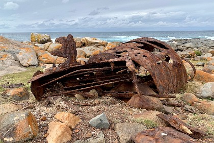 Saturday 28 May, 2022 - Bingie Bingie This rusting hulk is protected under the Historic Shipwrecks Act 1976.