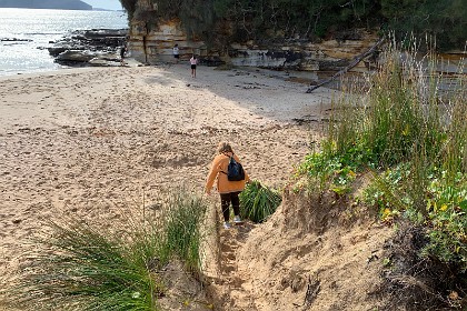 Sunday 29 May, 2022 - Wasp Head, South Durras    But the spectacle doesn't end with these beautiful cliffs. Out on the rock ledge of the head, both south and north, you will find the most fascinating rock formations and evidence of many millennia and life that has gone before.