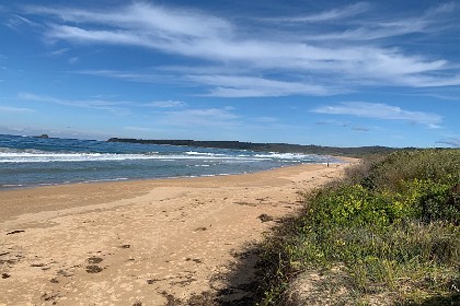 Sunday 29 May, 2022 - Durras Beach  A small pathway takes us to the middle of North and South Durras beaches.