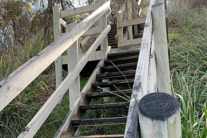 Sunday 29 May, 2022 - Myrtle Beach  We walk back up hill and retrieve the car. The walk up hill is nowhere near as bad as the walk down.