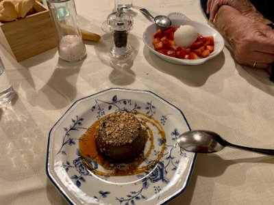 Sunday, 12 March 2023 ...& desserts.  I tried Bunet, delicious house speciality sort of like chocolate panna cotta but denser & luscious.