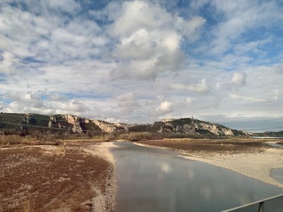 Sunday, 19 March 2023 Crossing the River Durance into Vaucluse Department