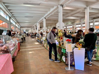 Thursday, 9 March 2023 I'm inside the Marché Forville. It is an indoor market that sells local produce & flowers, seafood, cheese and more. It wasn't too busy because it's late in the day for the market, about 1:15pm.  Still lots of delicious offerings available.