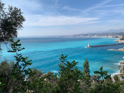 Tuesday, 7 March 2023 The Phare du Port Lympia stands at the head of the breakwater