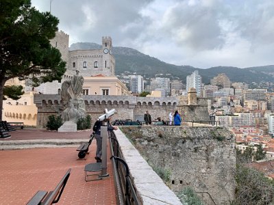 Tuesday, 7 March 2023 This is the Statue of Malizia. Francesco Grimaldi, Frenchized as François Grimaldi and called "the Cunning", born in Genoa and died in 1309 in Ventimiglia, was a Genoese statesman of the thirteenth century who seized Monaco on January 8, 1297 and established the Grimaldi dynasty, still reigning in the twenty-first century."