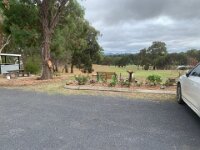 Boxing Day at Kandos 26/12/2025 The motel was in a lovely spot overlooking a golf course. From here, we visited Jacqui's place and had breakfast with her and Jess.