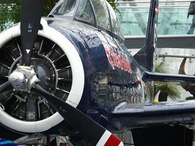 Tuesday 11  April, 2006   Flying Bulls chief pilot Sigi Angerer found this T28B Trojan (built in 1954) in Oklahoma and immediately purchased it.  The "Trojan" is the star of many airshows.