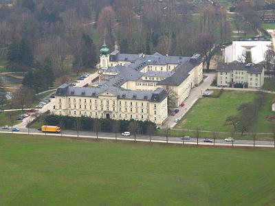 Monday 10  April, 2006   We work our way to the very top of the castle and are met with some magnificent views.  After a lot of searching, I find that this a retirement home on Karl-Höller-Straße on the opposite side of Fortress Hohensalzburg away from the river.