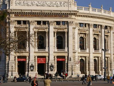 Saturday 8 April, 2006  The Burgtheater was created in 1741 and has become known as "die Burg" by the Viennese population. We turn back towards the hotel and make another discovery . . .