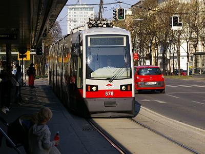 Saturday 8 April, 2006  On our way back, we happen across a light rail terminus.