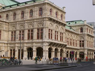 Sunday 9  April, 2006  The Vienna State Opera is one of the most important opera companies in Europe. Until 1920 it was named the Vienna Court Opera.  It's in Kärntner Straße at the very end of the pedestrian mall.