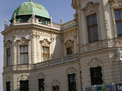 Sunday 9  April, 2006  We continued our walk up Prinz  Eugen Strasse, seeing the Belvedere palace behind high walls and wondering how we were to get in.