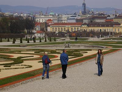 Sunday 9  April, 2006  At the bottom of the garden is the Lower Belvedere. It was built in 1716 before the Upper Belvedere.