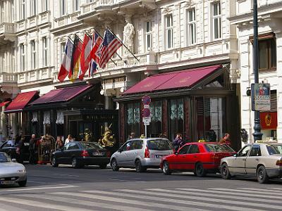 Sunday 9  April, 2006  The Hotel Sacher is a five-star hotel in the Innenstadt next to the State Opera. The hotel is built where Antonio Vivaldi once lived and was founded in 1876 by Eduard Sacher as a furnished apartment.